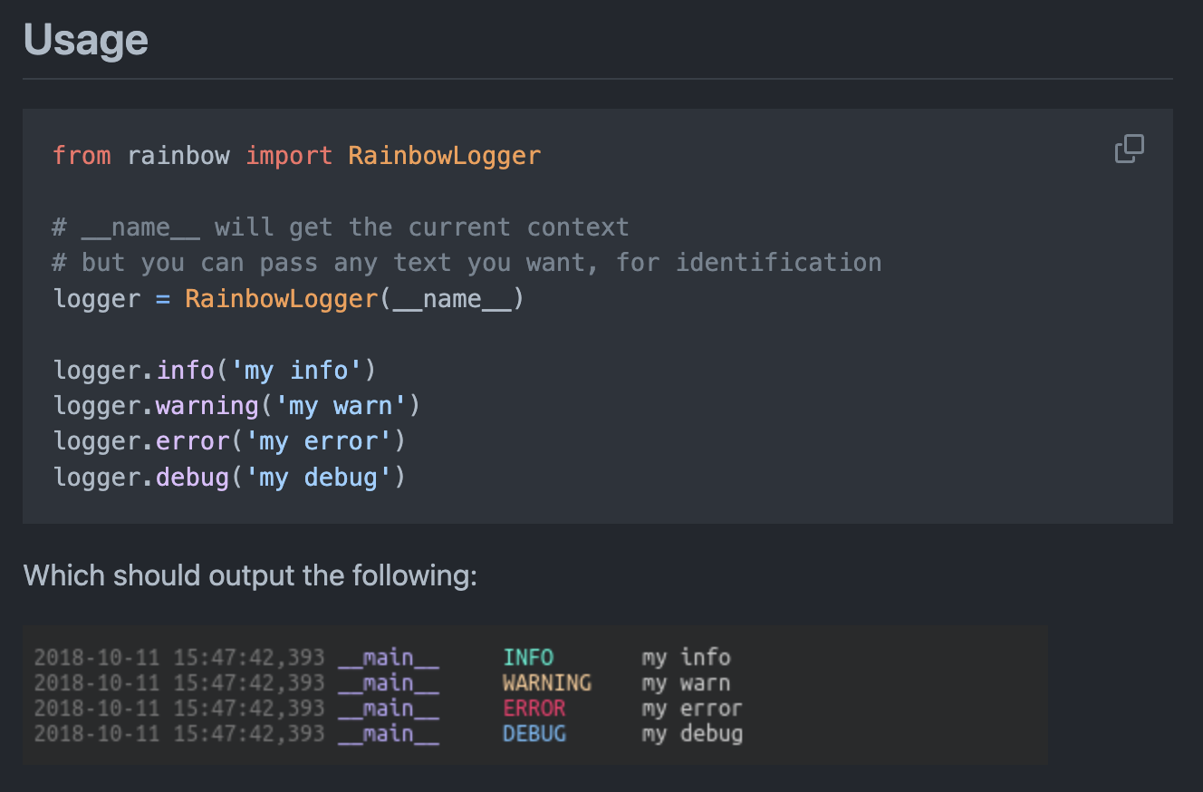 Rainbow Bridge Logger